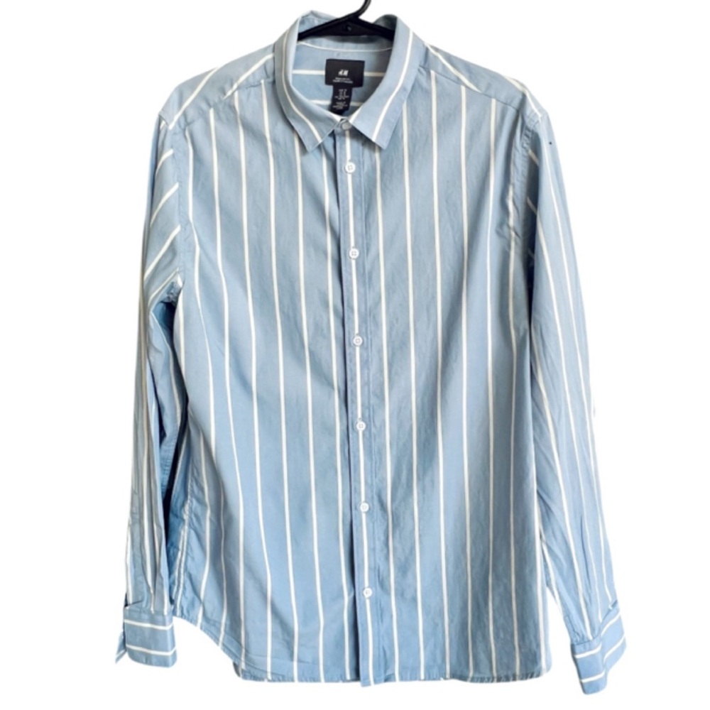 H&M Blue Striped Men's Shirt